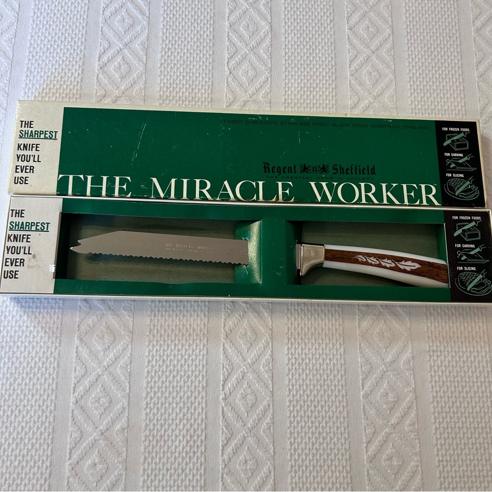 Vintage Regent Sheffield The Miracle Worker Serrated Knife‎
